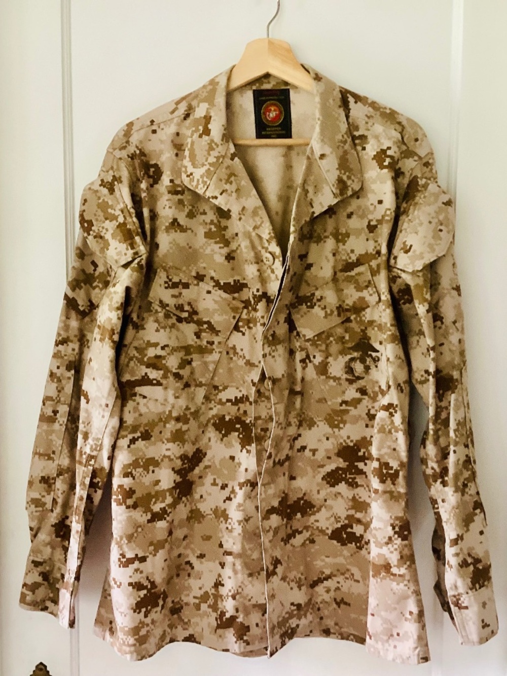 USMC Desert MARPAT Combat Shirt Medium Regular Propper International Marine Corp